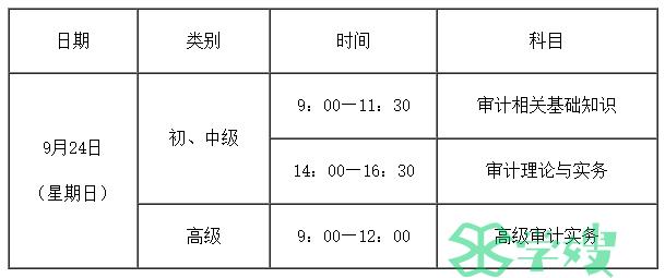 2023年福建初级审计师准考证打印时间为9月18日起