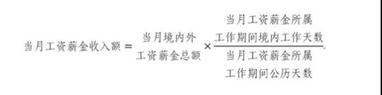 非居民个人境内居住时间累计超过90天不满183天的情形