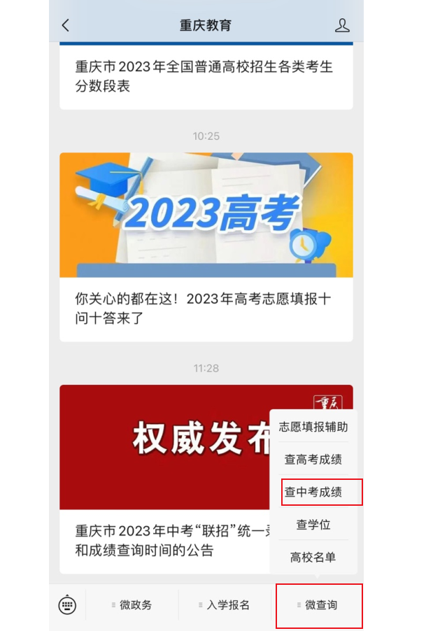 2023年重庆大渡口中考成绩查询时间、方式及入口[6月25日14时起查分]