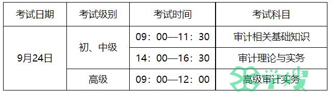 2023年安徽初级审计师考试时间定在9月24日，提前了解考试设置！