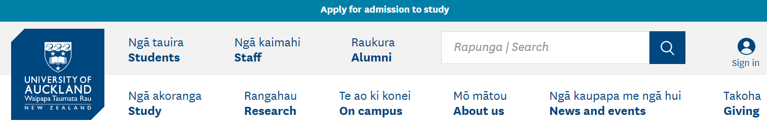 新西兰奥克兰大学：https://www.auckland.ac.nz/en.html