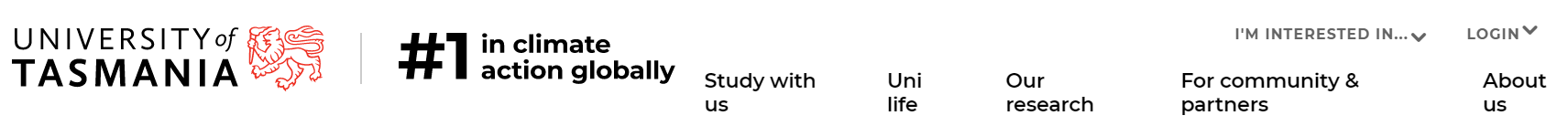 澳大利亚塔斯马尼亚大学：https://www.utas.edu.au/