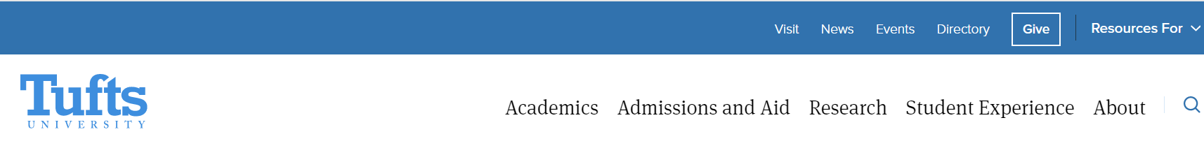 美国塔夫茨大学：https://www.tufts.edu/