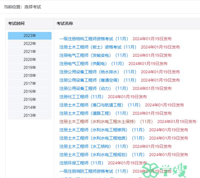 2023年内蒙古注册土木工程师(水利水电工程)资格考试成绩查询入口已开通