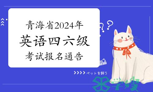 青海省2024年上半年大学英语四六级考试报名通告