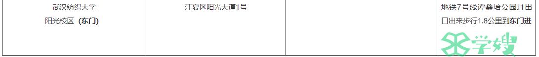2024年湖北武汉初级会计考试考点地址、公交车、地铁到站路线公布