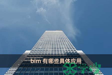 bim有哪些具体应用