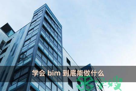 学会bim到底能做什么