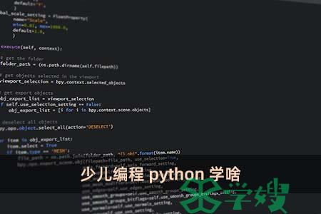 少儿编程python学啥