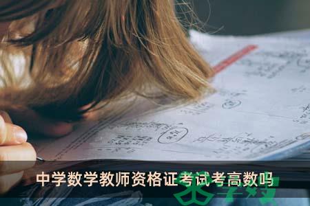 中学数学教师资格证考试考高数吗