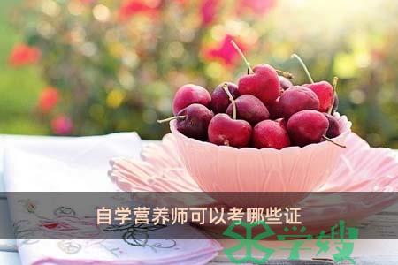 自学营养师可以考哪些证