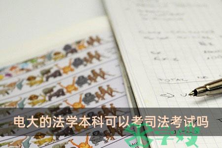 电大的法学本科可以考司法考试吗